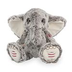 Kaloo - Rouge 31 cm Prestige Grey Noa the Elephant Musical Plush - Ultra-Soft-Furred Soft Toy - Soothing “California Dreamin” Melody - Weighted Legs - 0 Months +, K223003