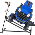 Lawn Mower Lift Jack -Lifting Platform 882 Lbs Capacity for Garden Tractors and Lawn Mowers with Manual Handle & Power Tool Extension Handle (Gray)