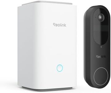 Reolink 2K Video Doorbell Camera with Home Hub (SD Card not Included), Wireless WiFi Battery Doorbell, Person/Car/Package Detection, 1:1 Head-to-Toe View, 2.4/5GHz WiFi, Two-Way Talk, No Monthly Fee