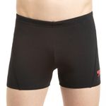 Speedo Men's Endurance+ Essential Splice Aquashort - Black & Phoenix Red