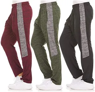 DARESAY Dry-Fit Sweatpants for Men - Track Pants Men - Stretchable Workout Clothes - Comfy and Soft Moisture Wicking (3-Pack)