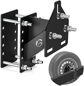 GADFISH Spare Tire Carrier Mount, 3-Nuts Design Trailer Bracket Heavy Duty Holder, Fits 4 & 5 & 6 Lugs Trailer Wheels on 4", 4.5'', 4.75'', 5'', 5.5''and 6''Bolt Patterns, Holds up to 150 Lbs