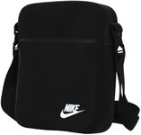 Nike Unisex's NK Heritage CROSSBODY-FA21 Gym Bag, Black/Black/White, 1SIZE