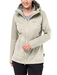 Jack Wolfskin Women's green Valley Long Jacket, Small, White Sand