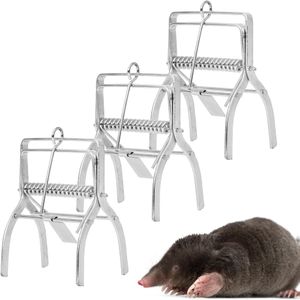 REPELEM Large Claw Mole Trap 3-Pack – Outdoor Rodent Control
