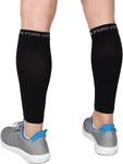 Calf Compression Sleeves - Leg Compression Socks for Runners, Shin Splint, Varicose Vein & Calf Pain Relief - Calf Guard Great for Running, Cycling, Maternity, Travel, Nurses (Black,Small)