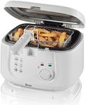 Swan SD6080N 2.5 Litre Deep Fat Fryer with Viewing Window, Easy Clean, Adjustable temperature control, 1800 W, White