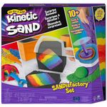 Kinetic Sand, Sandisfactory Set with 2lbs of Colored and Black Kinetic Sand, Includes Over 10 Tools, Made with Natural Sand, Play Sand Sensory Toys for Kids Aged 3 and Up