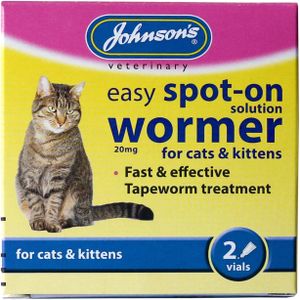 Johnsons Spot On Cat Wormer, 2-Pack – Easy Deworming Treatment