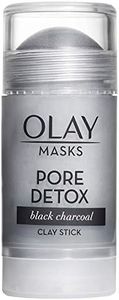 Face Mask by Olay, Clay Charcoal Facial Mask Stick, Pore Detox Black Charcoal, Spa and Beauty Women 1.7 Oz