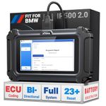 XTOOL IP500 V2.0 OBD2 Scanner for BMW/Mini/RR, Bidirectional Diagnostic Tool with ECU Coding, Full System, 23+ Resets, BMS SAS EPB ABS SRS DPF GPF Reset, Full OBD2 Function, Live Data, Lifetime Update