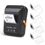 SUPVAN T50M Pro Bluetooth Label Maker Machine with 4 Tapes, Wide Waterproof Label, Versatile App with 30+ Fonts and 660+ Icons, Inkless Labeler for Home, Kitchen, School, Office Organization, Black