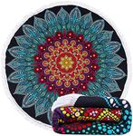 LIVILAN Round Boho Mandala Beach To