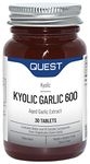 Quest Kyolic Garlic 600mg Tablets: Odourless Aged Garlic Extract for Heart, Immune, Digestive & Cognitive Health. Daily Dietary Supplement. Vegan & Gluten-Free (30 Tablets)