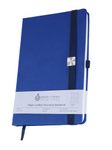 DOODLE Executive Diary with Pen Loop | A5 | Undatd | Hard Bound | 80 GSM | 192 | PU (Faux Leather) Cover| (Belgrave Blue)