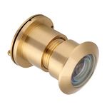 GOTOTOP 28mm Door Viewer Peephole Wide Viewing Angle with Heavy Duty Privacy Cover Pure Copper and Optical Glass Anti-Theft Door Accessories(Gold)