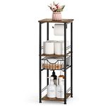 OYEAL Bathroom Storage Cabinet Freestanding Bathroom Shelf with Drawer Toilet Paper Storage Stand 3 Tier Bathroom Towel Storage Organizer for Bathroom Laundry Room Entryway Kitchen