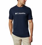 Columbia Men's CSC Basic Logo Short Sleeve Short Sleeve Shirt, Collegiate Navy x White, Size XL