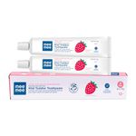 Mee Mee Fluoride-Free Baby Toothpaste for Kids & toddlers,Fortified with Triple Calcium Phosphate, Cavity Protection, Oral Care, Best for Baby 1-5 years, 70 gram (Strawberry, Pack of 2)