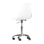 South Shore Annexe Acrylic Office Wheels Translucent, Contemporary Chair