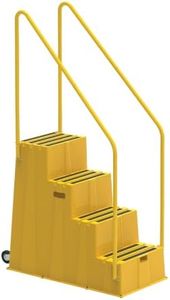 US Weight Yellow Safety Steps – Lightweight & Durable Anti-Slip Step Stools with High Visibility for Home, Office, and Industrial Use