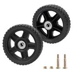 Sutmorly Lawn Mower Wheels 7 Inch, Push Mower Plastic Wheels, Set of 2 Wheels Kit for Push Mowers with Bolts & Nuts fits Craftsman Mower, Generator, Garden Tiller Most Standard Lawn Mowers (7×1.75'')
