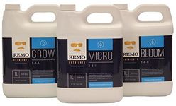 Remo Nutrients Grow Bloom Micro Base Hydroponics and Soil Trio Combo Set 1L