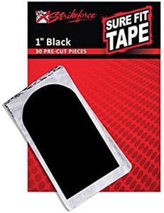 KR Strikeforce Sure Fit Tape Black Pack of 30-1 Inch