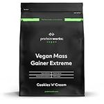 Protein Works - Vegan Mass Gainer Extreme | High Calorie Protein Powder | Weight Gainer | Vitamins & Minerals | 10 Shakes | Cookies 'n' Cream | 2kg