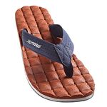 SOLETHREADS RECLINER | Yoga Mat Slipper | Arch Support | Super comfort | Plush | Bounce | Soft | Comfortable | Relax | Slippers | Flip Flops for Men | UK 11 | TAN