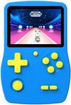 32 Bit Handheld Game Console for Kids, 3.0" IPS Screen Preloaded 139 HD Video Games, Game System with Rechargeable Battery, Electronic Gaming Player Gifts Toys for Boys Girls, Blue