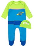 Disney Baby Clothes | Toy Story Sleepsuits and Hat Set | Baby Grows | Newborn Clothes Multicoloured 6-9 Months