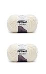 Bernat Blanket Vintage White Yarn - 2 Pack of 300g/10.5oz - Polyester - 6 Super Bulky - 220 Yards - Knitting/Crochet