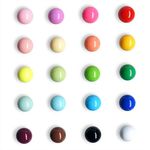 Fridge Magnets Spherical Muliticolor Refrigerator Office Magnet for Calendars Whiteboards Maps Resin Fun Decorative Decoration 20 Pack by VNthings