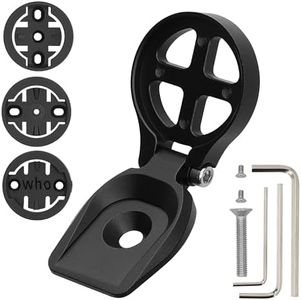 kwmobile Support Compatible avec Garmin Edge/Bryton Rider/Wahoo - Fixation pour vélo - Support en avancée pour Compteur vélo - Noir