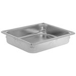 Vollrath 30222 Stainless Steel Super Pan V Steam Table Pan, 1/2 Size, 4.3-Quart