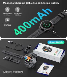 Military Smart Watch for Men – Bluetooth Fitness Tracker