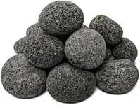 Midwest Hearth 100% Natural Lava Stones for Gas Fire Pit and Fireplace (Medium (1" - 2"))