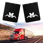 SHINJEW 2PCS Semi Truck Mud Flaps 24‘’ x 30‘’ Rubber Mudguards for Trailer Heavy Duty Sitting Lady Mud Flap，for Semi Truck Trailer，Anti-Splash，Weather Resistant, Easy Installation（Pair）