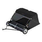 Wiltec Lawn Sweeper with 120 cm Sweeping Width, Lawn Sweeper for Ride-on mowers, Leaf Collector with 415 l Collection net Leaf Sweeper for Lawn Tractor