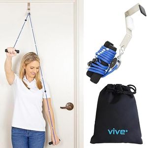 Shoulder Pulley by Vive - Over Door Rehab Exerciser for Rotator Cuff - Home Cable Arm Rehabilitation Exercise System for Frozen Shoulder Physical Therapy Flexibility Range of Motion and Stretching