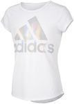 adidas Girls' Big Short Sleeve Scoo