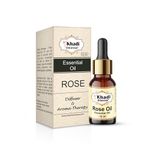 Khadi Omorose Rose Essential Oil, For Skin And Aroma with Self Dispensing Dropper Plug -12ml