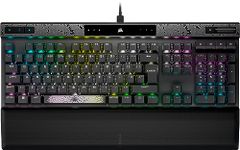 CORSAIR K70 MAX RGB Magnetic-Mechanical Wired Gaming Keyboard – Adjustable MGX Switches – PBT Double-Shot Keycaps – Rapid Trigger Mode – iCUE Compatible – PC, PS5, PS4, Xbox – QWERTY UK – Steel Grey