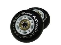 Wheel Mania 68mm 76mm [2-Pack] HEAVY DUTY D40(A95) Ripstik Caster Board Replacement with ABEC 7 Speed Bearings Scooter Inline (76mm, Black)