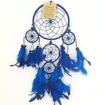 Navy Blue Colour Dream Catcher Beautiful Home Decor & Kids Room Wall Hanging Party Bag Filler Item Catch All Those Bad Dreams No More Sleepless Nights