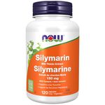 NOW Supplements, Silymarin Milk Thistle Extract 150 mg with Turmeric, Supports Liver Function*, 120 Veg Capsules