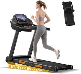 Folding Treadmill with 16% Incline, Foldable Treadmill 12KM/H for Home