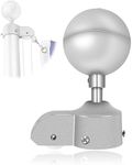 NQ Flagpole Top Replacement Kits - Silver Aluminum Flagpole Ball Topper Ornament and Flagpole Truck with Nylon Pulley, Fit 1.6" to 2" Diameter US Flag Poles (2" Truck & 3" Silver Ball)