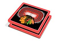 NHL Chicago Blackhawks 3D StadiumViews Coasters